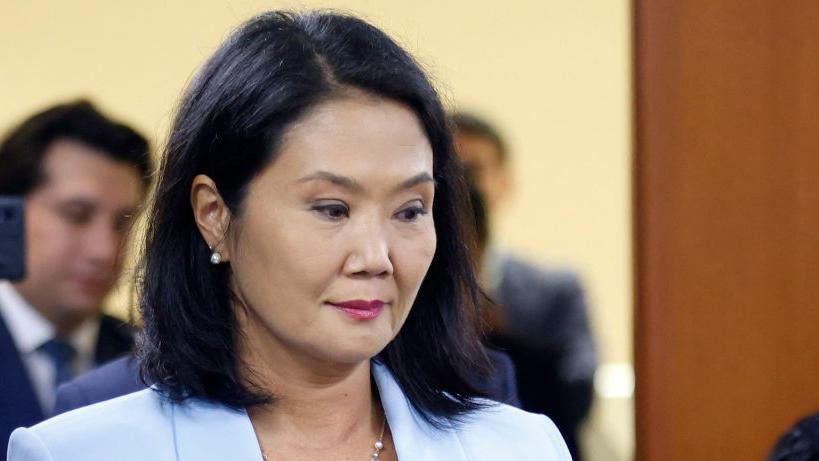 Peruvian former presidential candidate and congresswoman Keiko Fujimori enters the specialised corruption court at the opening of the trial for money laundering in the Odebrecht scandal -for which she could receive a sentence of up to 30 years in prison- in Lima on July 1st, 2024. 