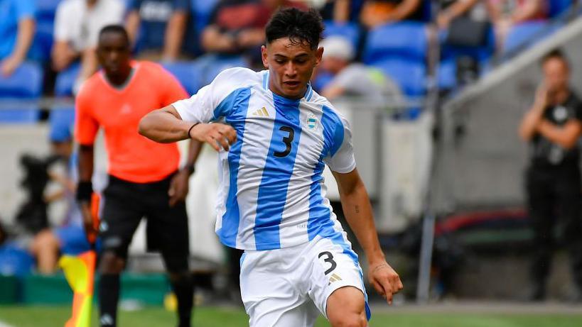 Julio Soler playing for Argentina at the Paris Olympics