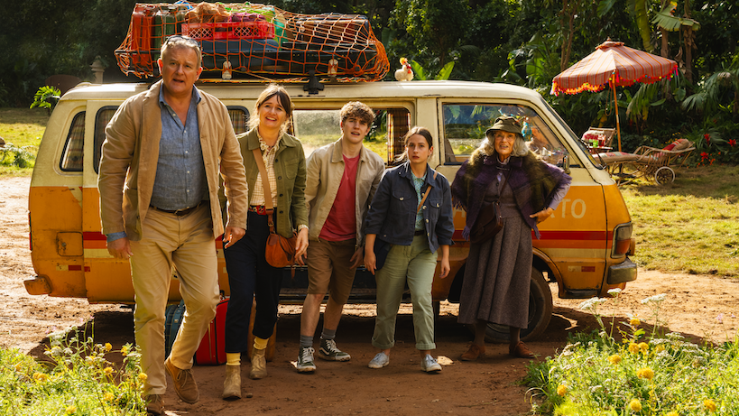 The Brown family in Peru in the new paddington film