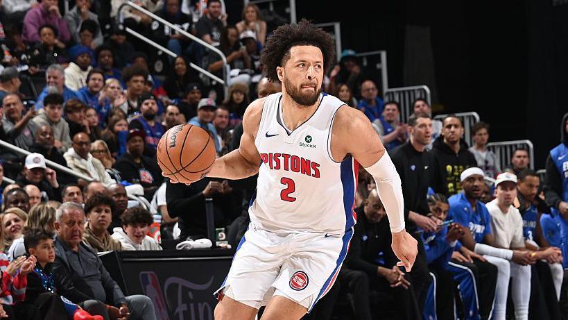 Cade Cunningham in action for the Detroit Pistons