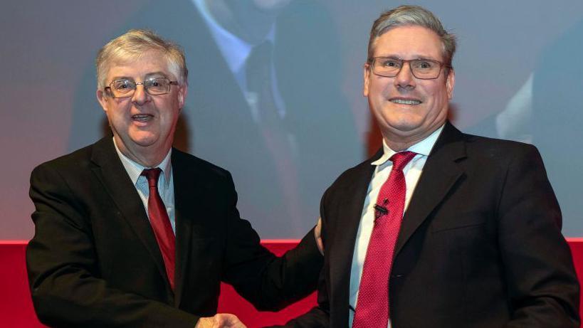 Mark Drakeford a Syr Keir Starmer