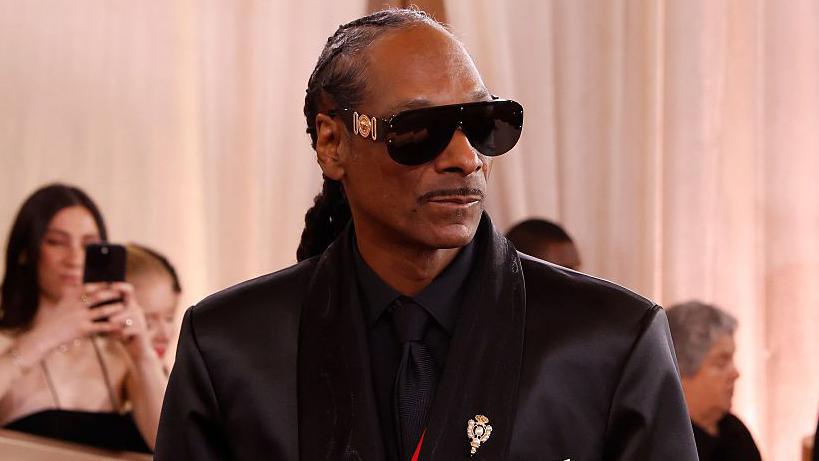 Snoop Dogg en los Premios Globo de Oro del mes pasado