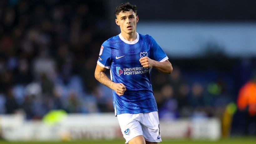 Alex Robertson in action for Portsmouth last season.