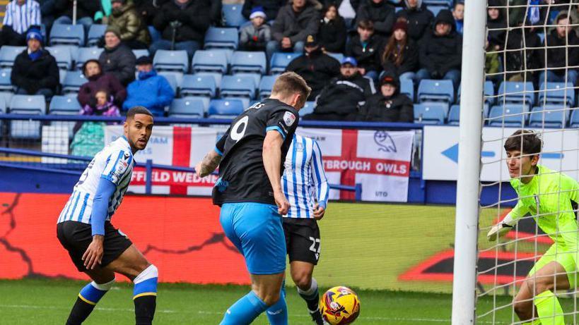 Emil Riis scoring for Preston