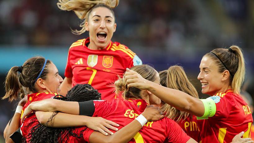 Spain celebrate