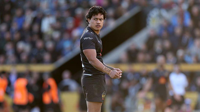 Len Ikitau looks on playing for Exeter Chiefs