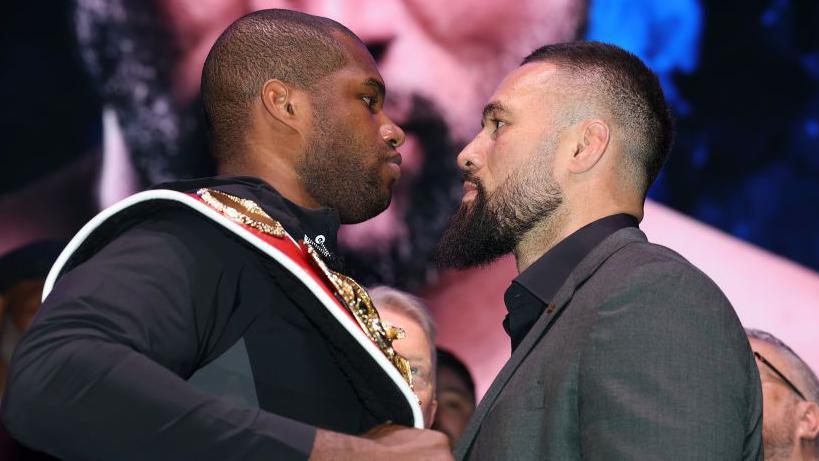 Daniel Dubois faces off with Joseph Parker