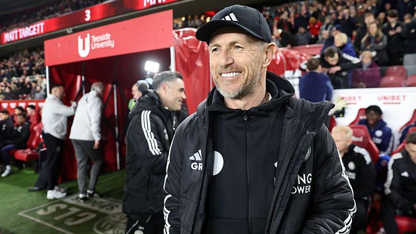 Gary Rowett before Leicester's game against Middlesbrough 