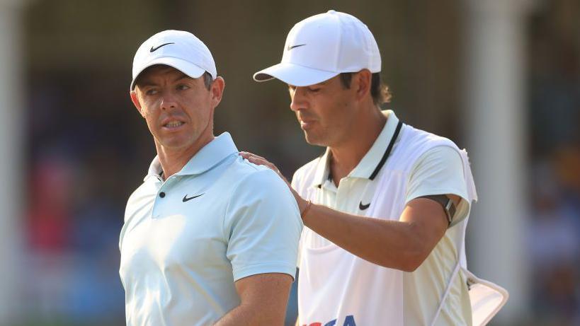 Harry Diamond consoles McIlroy at the US Open