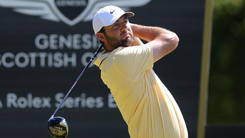Scottie Scheffler at the Scottish Open
