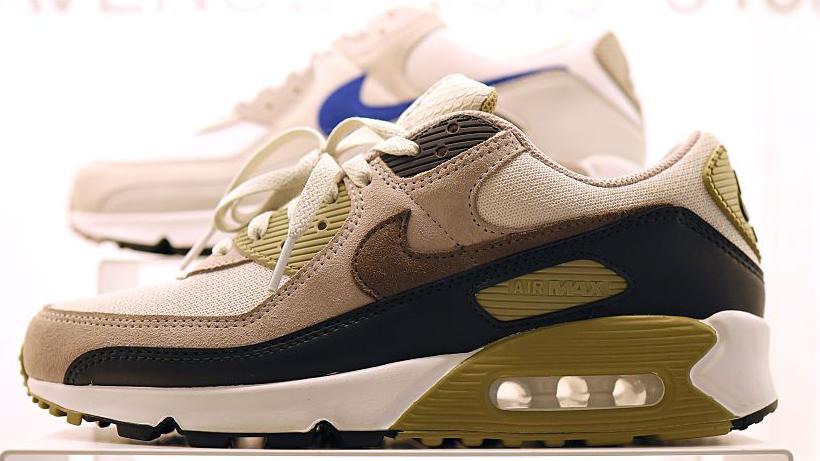 Nike trainers on display at one of the company's shops on Fifth Avenue, New York City on 3 April, 2025.