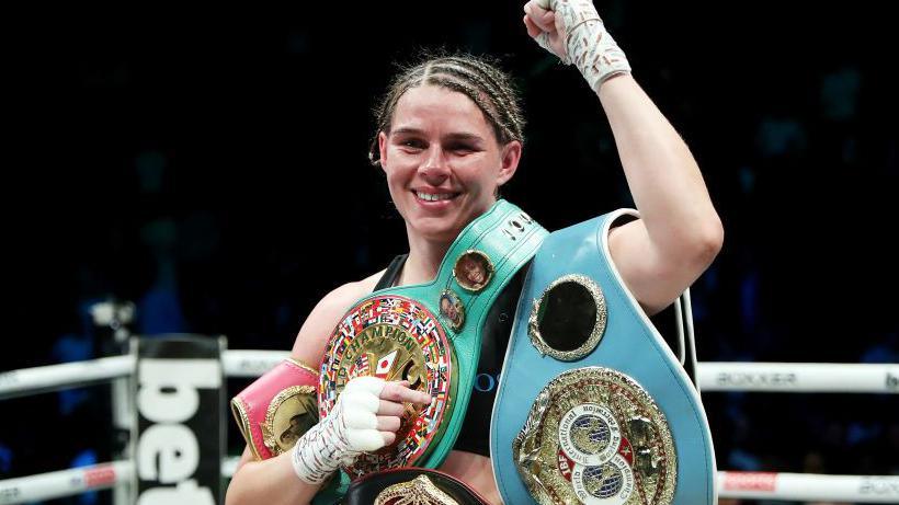 Savannah Marshall after defending her super-middleweight titles against Franchon Crews-Dezurn last July