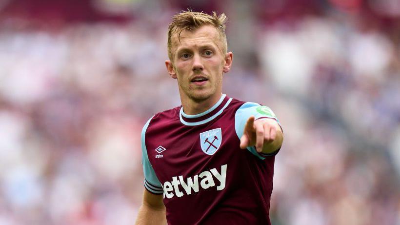 James Ward-Prowse in action for West Ham