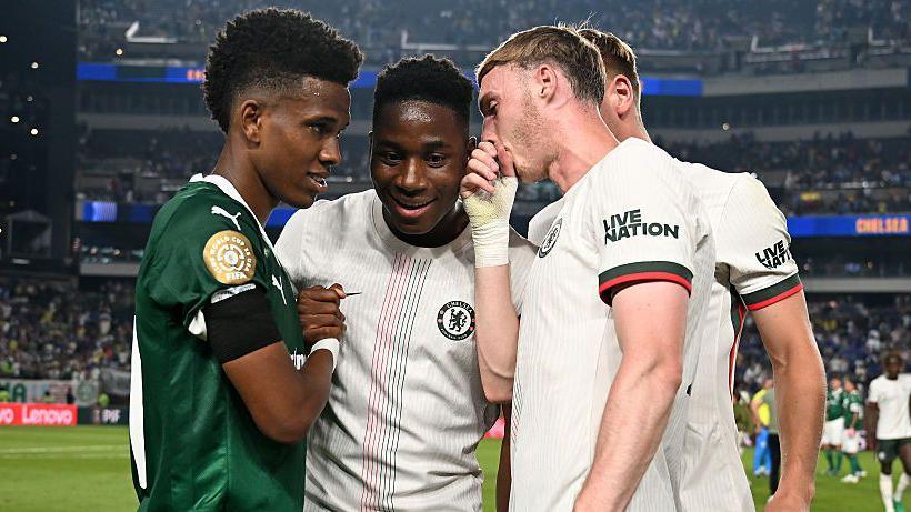 Estevao Willian Cole Palmer and Dario Essugo