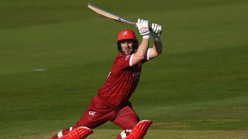 Steven Croft batting for Lancashire Lightning