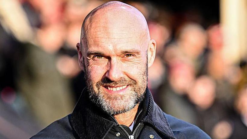 A smiling Peterborough boss Luke Williams