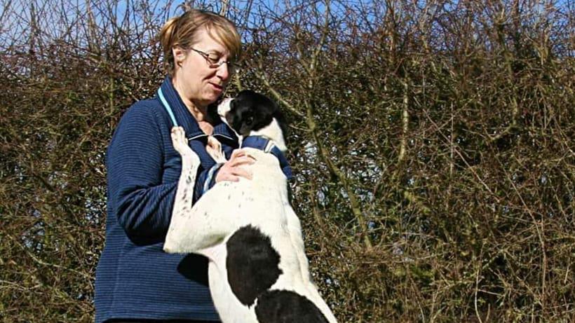 Woman with dog