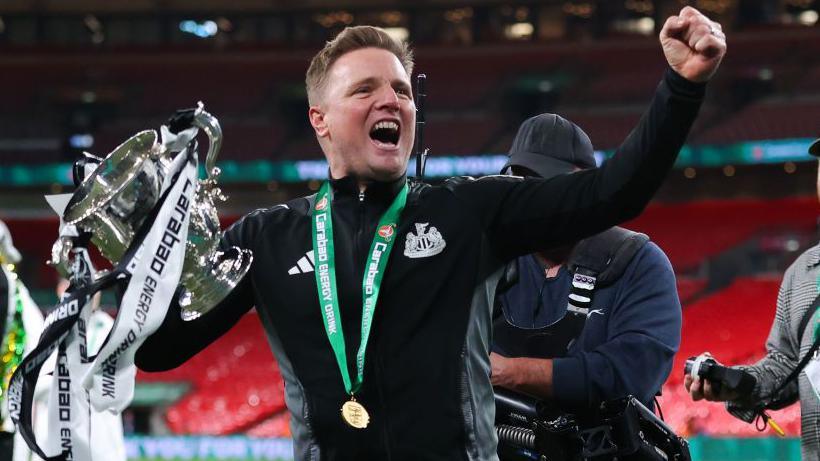 Newcastle United manager Eddie Howe will assume legendary status after winning their first trophy for 56 years