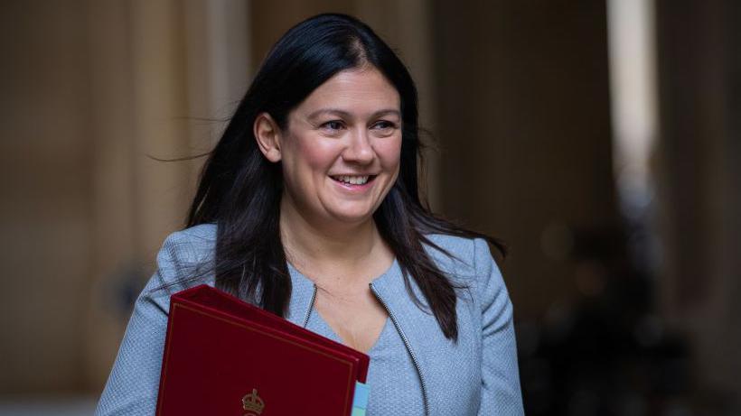 Lisa Nandy arrives to attend the weekly meeting of Cabinet Ministers