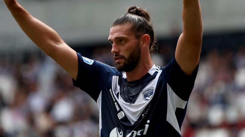 Andy Carroll in a Bordeaux shirt