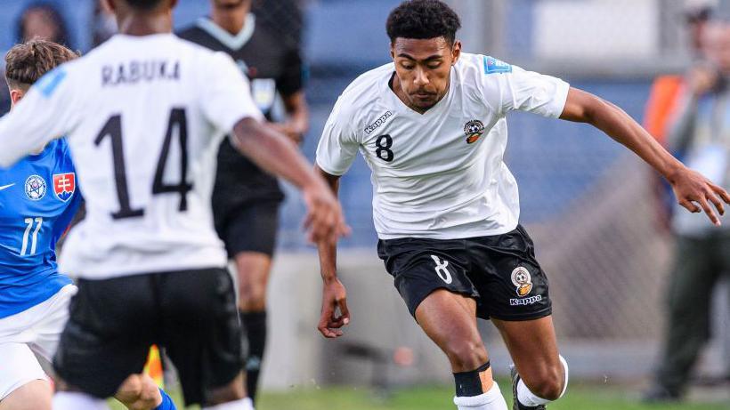 Joshua Laqeretabua of Fiji runs with the ball during FIFA U-20 World Cup Argentina 2023 Group B match between Fiji and Slovakia at Estadio San Juan del Bicentenario on May 20, 2023 in San Juan, Argentina (Photo: Marcio Machado/Eurasia Sport Images/Getty Images)