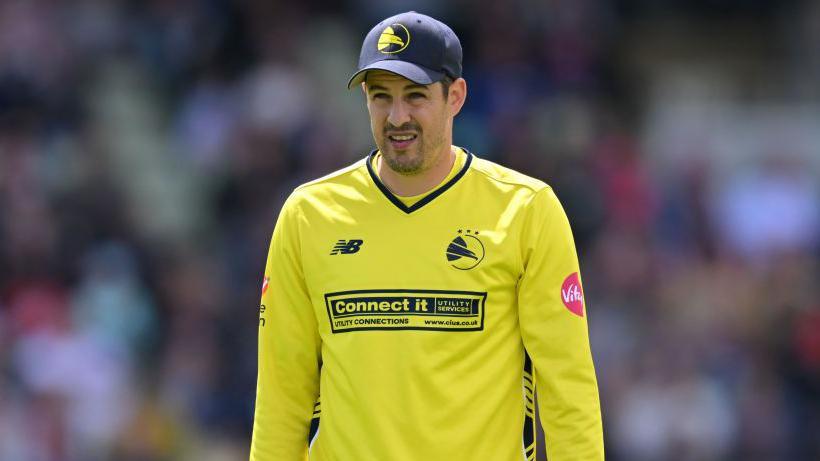 Chris Wood of Hampshire during the Vitality Blast T20 Semi-Final between Essex Eagles and Hampshire Hawks.