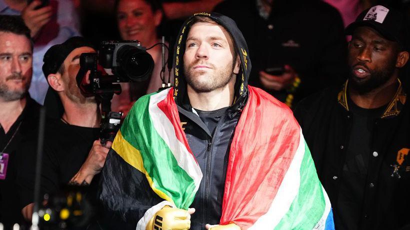 Dricus du Plessis before his fight against Israel Adesanya last August