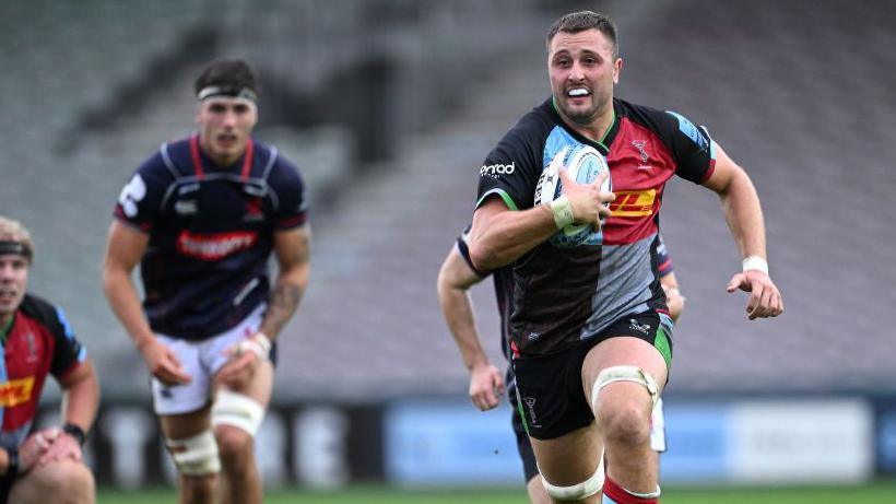 Will Trenholm in action for Harlequins