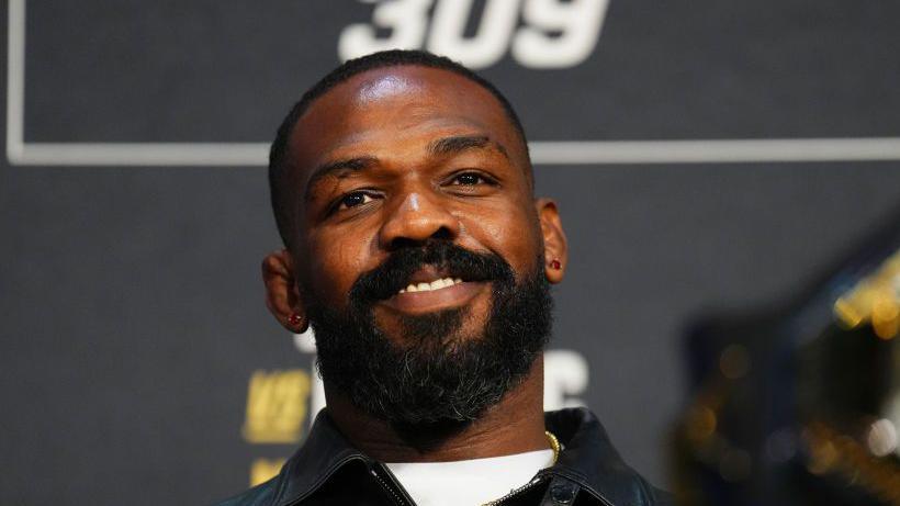 Jon Jones at the UFC 309 news conference