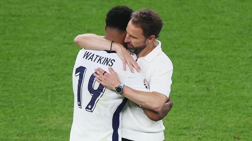 Gareth Southgate and Ollie Watkins