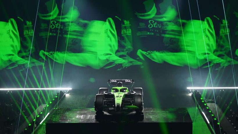 Sauber unveil their green livery at the O2 Arena