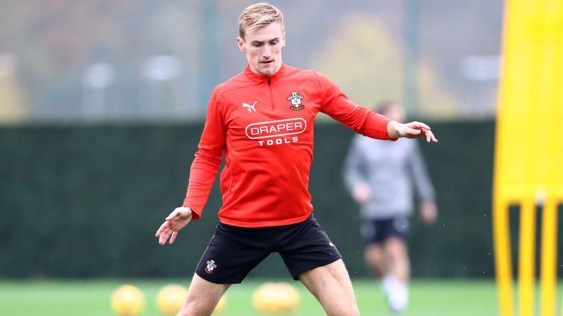 Flynn Downes pictured in Southampton training