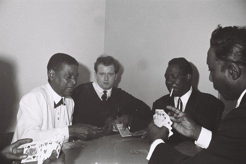 Brian Smith with Cousin Joe, Otis Span and Muddy Waters at the Twisted Wheel, 1964