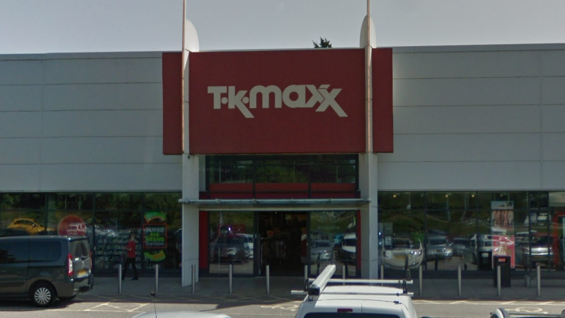 A Google street view image of the TK Maxx store on Longfield Road