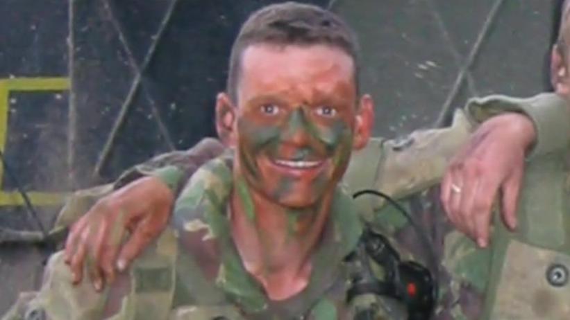 Simon Stanley in combat dress in Iraq