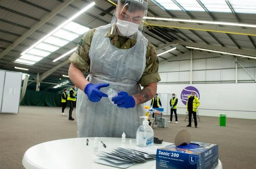 Soldiers were brought in to conduct mass testing in Liverpool