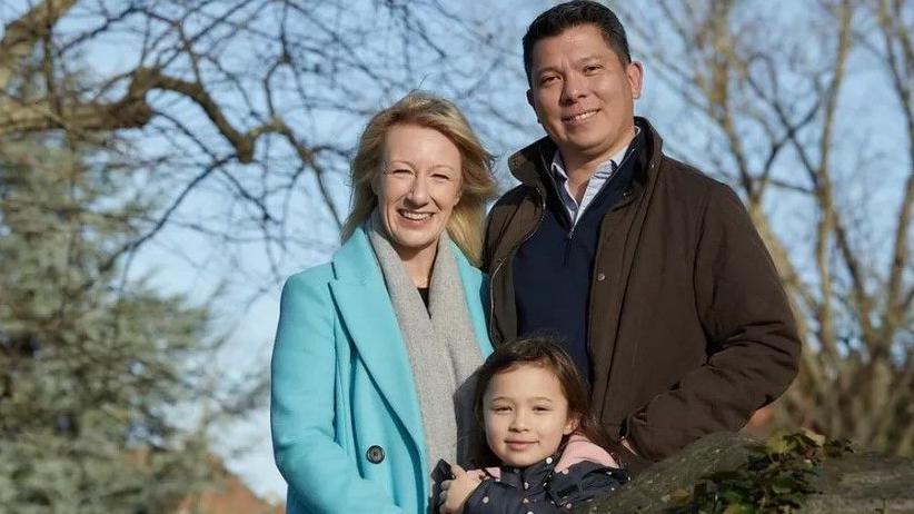 Emma Pattison, 45, her husband George, 39, and their daughter Lettie 