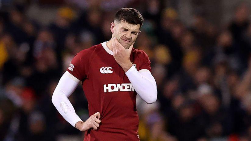 Blair Kinghorn looks in discomfort