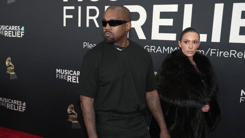 Kanye West and his wife, model Bianca Censori at the Grammys