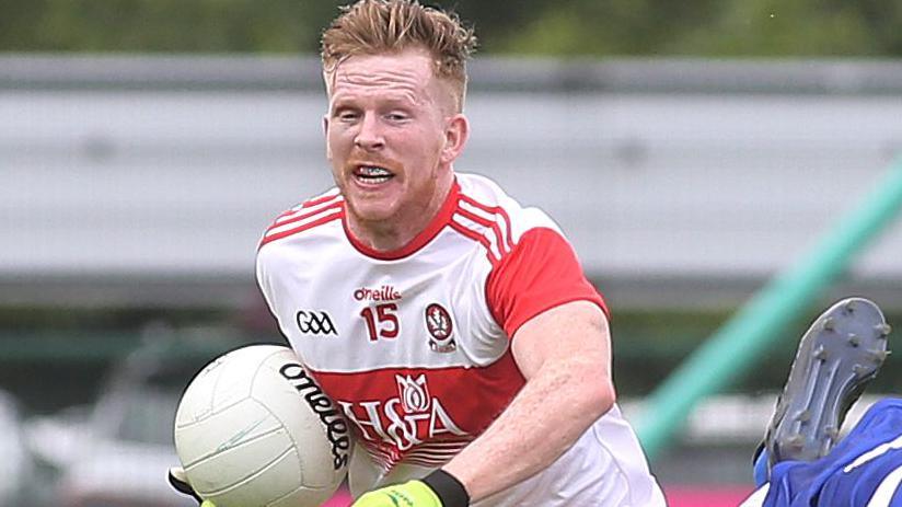 Enda Lynn in action for Derry in 2019