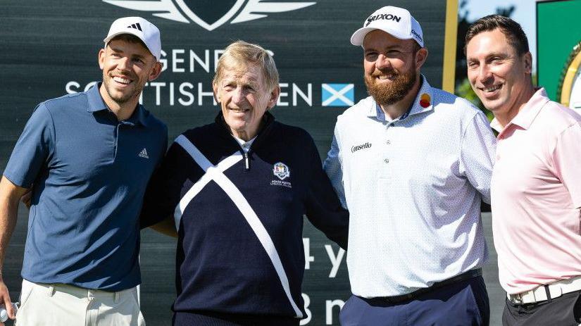 Ryan Christie (left) was talking to BBC Scotland after the Scottish Open pro-am, where he played with Shane Lowry and former Scotland internationals Sir Kenny Dalglish and Scott Brown