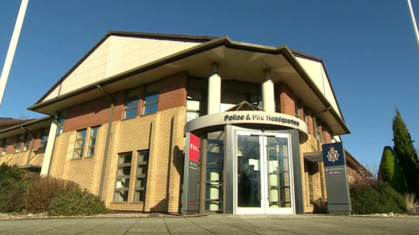 A picture of the outside of Police & Fire headquarters in Portishead, Somerset.