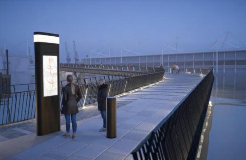 Artist impression of the bridge