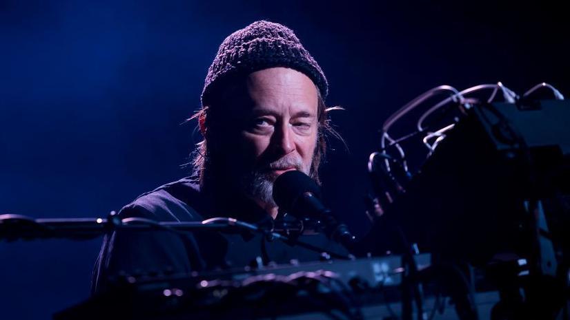 Thom Yorke performing in Melbourne