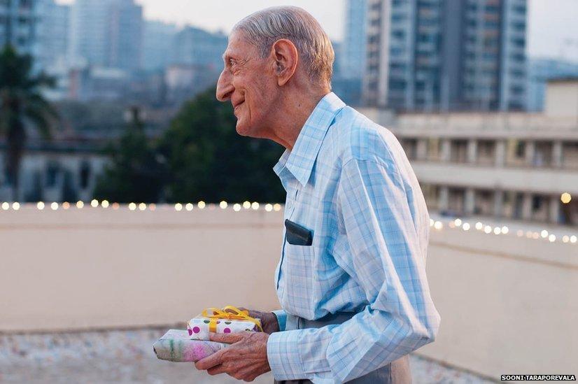 Mr Spencer's 90th Birthday, Bombay, Archival pigment print, 2008 by Sooni Taraporevala