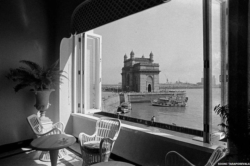 Mr Tata's Taj Mahal Hotel and Gateway of India, Bombay, Archival print on pigment paper, 1977 by Sooni Taraporevala
