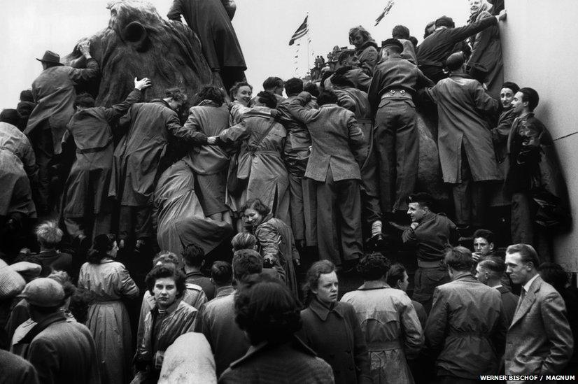 Coronation day in Trafalgar Square