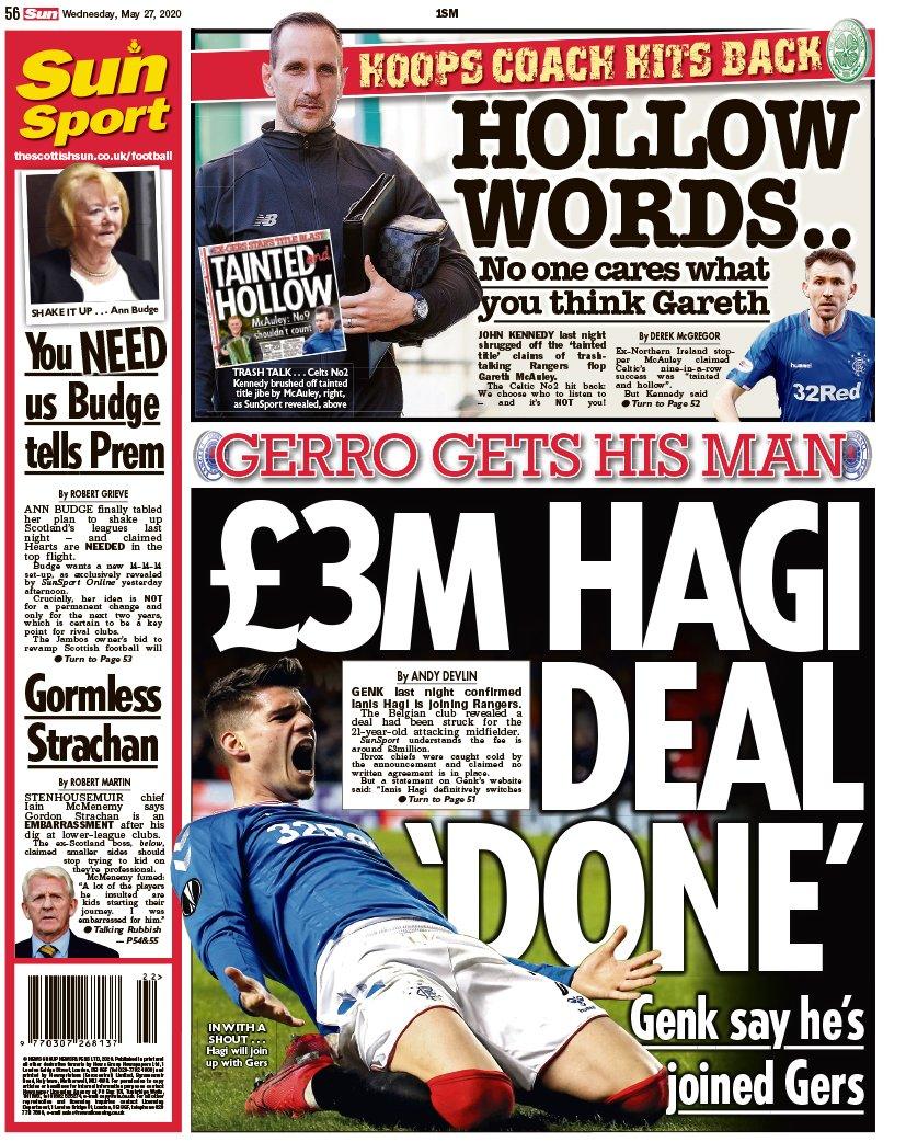 Scottish Sun back page