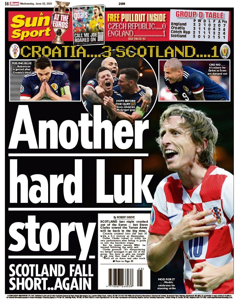 Scottish Sun back page