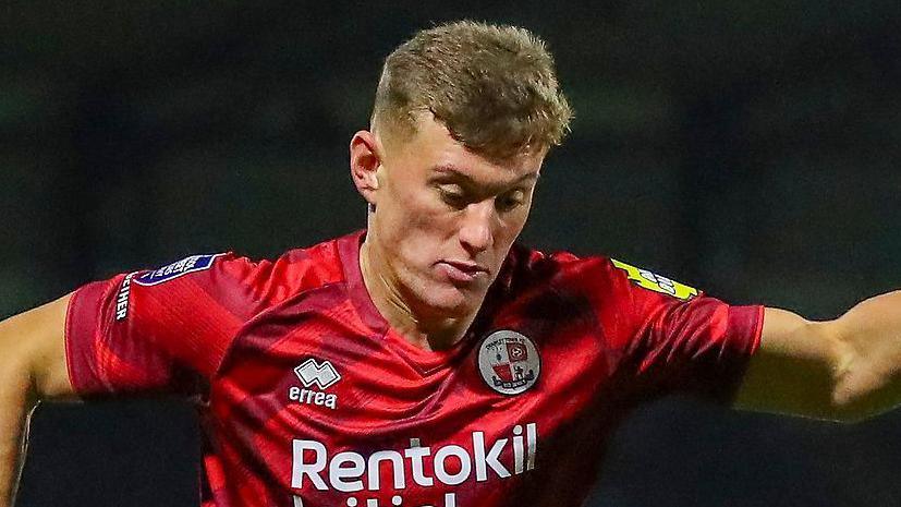 Sonny Fish in action for Crawley Town
